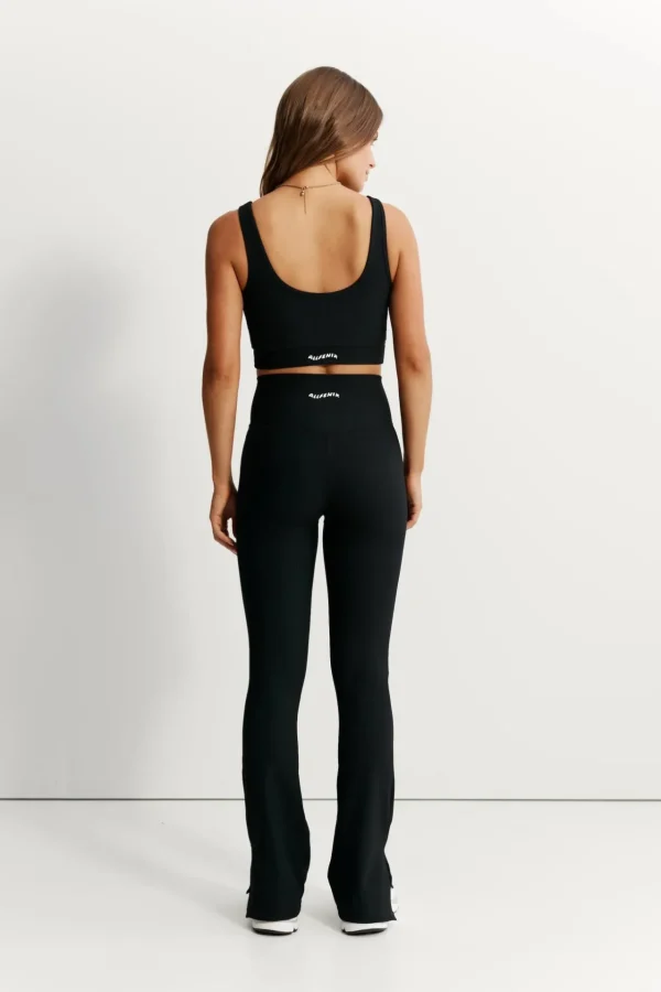 Flares | 7/8 Leggings<ALL FENIX EcoRib V-Waist Split Flare Black