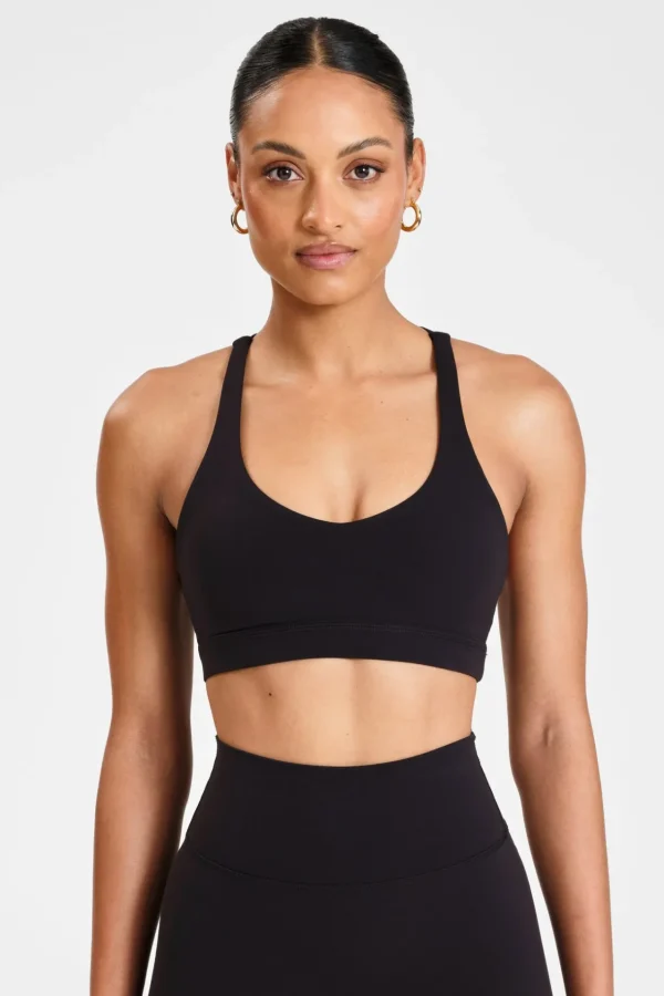 Sports Bras<ALL FENIX EcoSculpt Cross Back Sports Bra Black