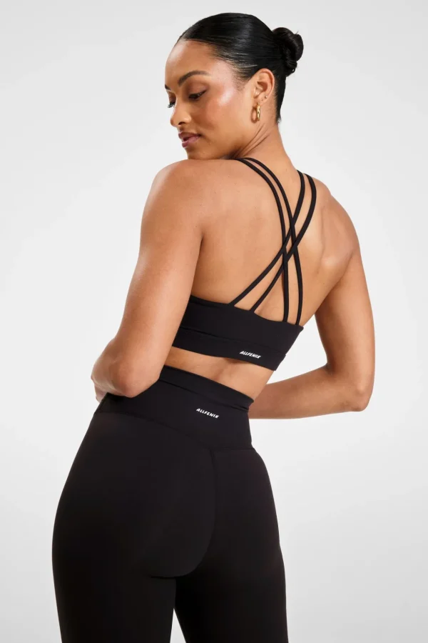 Sports Bras<ALL FENIX EcoSculpt Cross Back Sports Bra Black