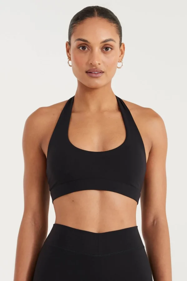 Sports Bras<ALL FENIX EcoSculpt Halter Sports Bra Black