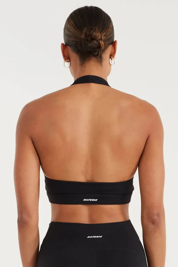 Sports Bras<ALL FENIX EcoSculpt Halter Sports Bra Black