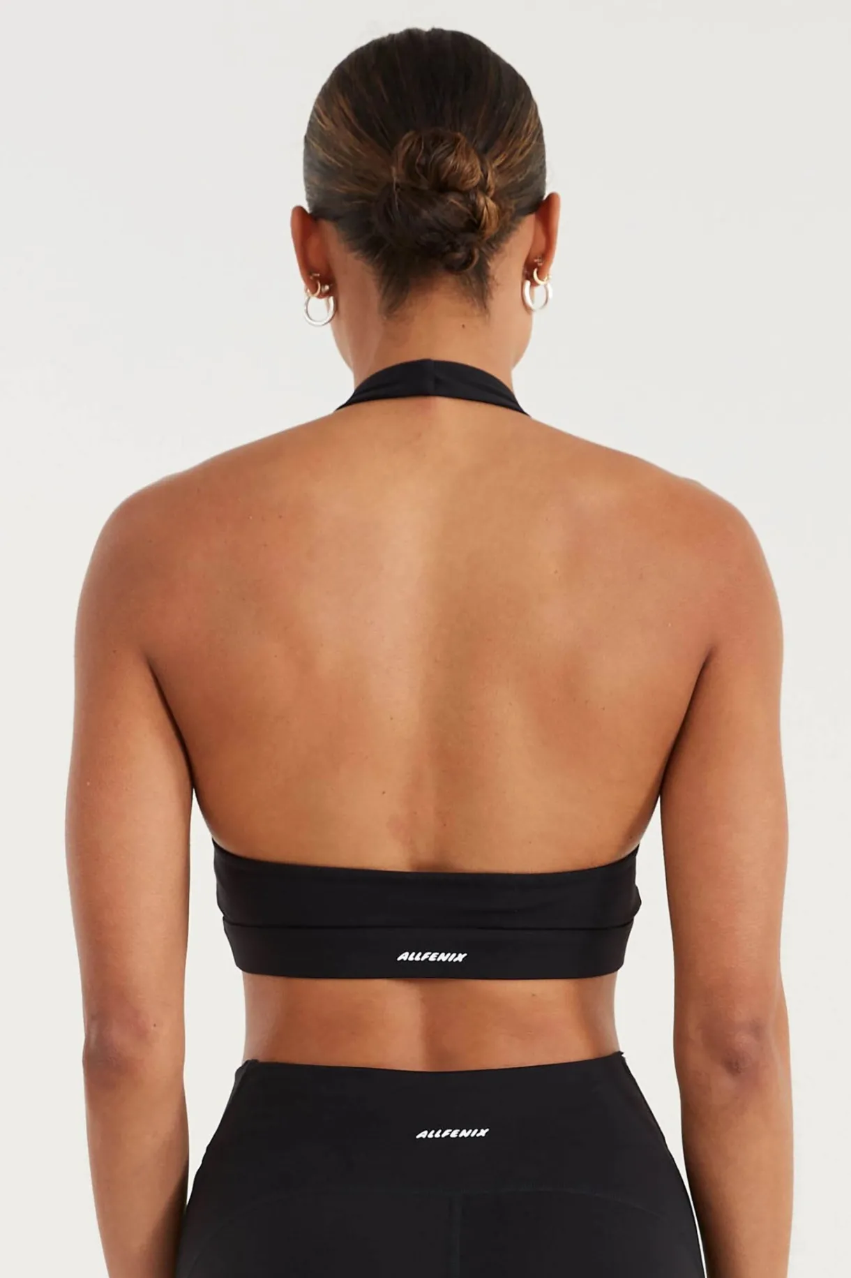 Sports Bras<ALL FENIX EcoSculpt Halter Sports Bra Black