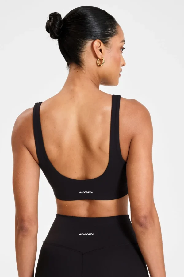 Sports Bras<ALL FENIX EcoSculpt Open Back Sports Bra Black