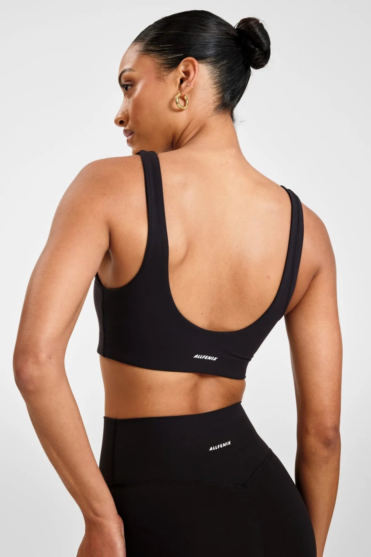 Sports Bras<ALL FENIX EcoSculpt Open Back Sports Bra Black