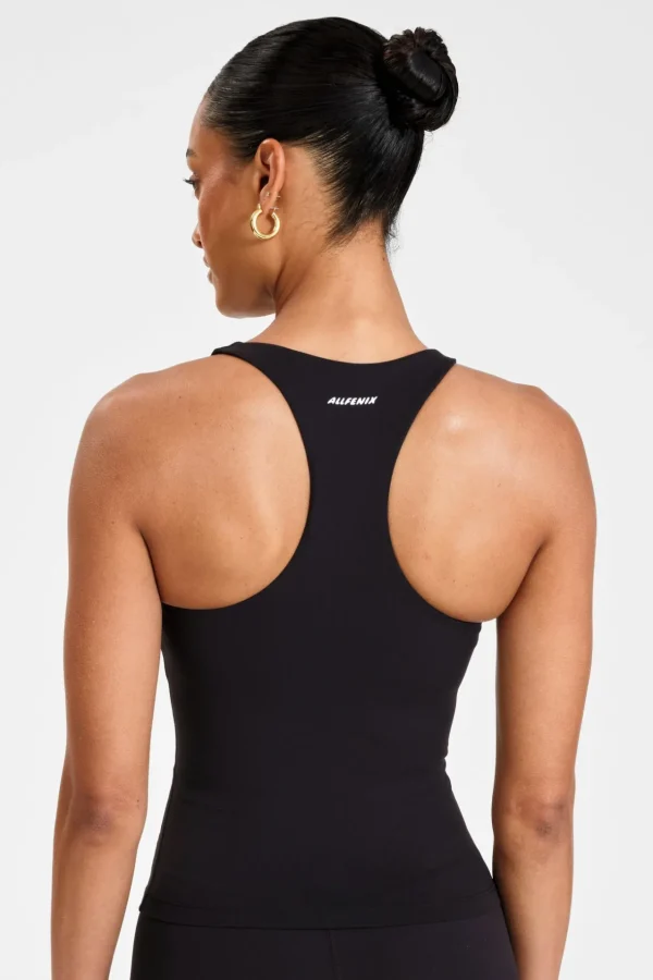 Tees & Tanks<ALL FENIX EcoSculpt Racer Tank Black