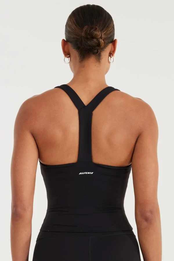 Tees & Tanks<ALL FENIX EcoSculpt Square Neck Tank Black
