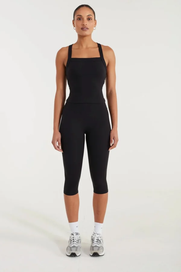 Tees & Tanks<ALL FENIX EcoSculpt Square Neck Tank Black