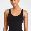 Tees & Tanks<ALL FENIX EcoSculpt V-Neck Tank Black