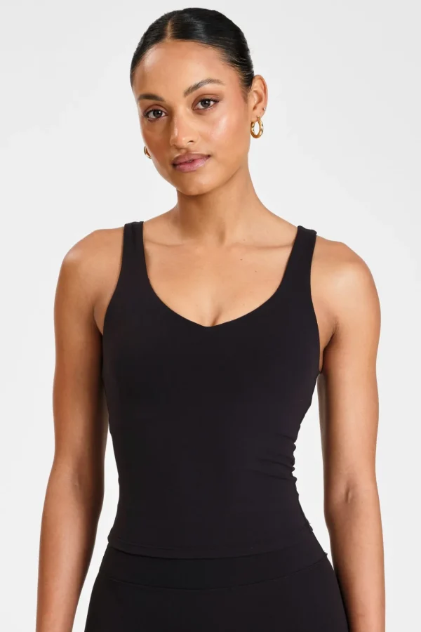 Tees & Tanks<ALL FENIX EcoSculpt V-Neck Tank Black