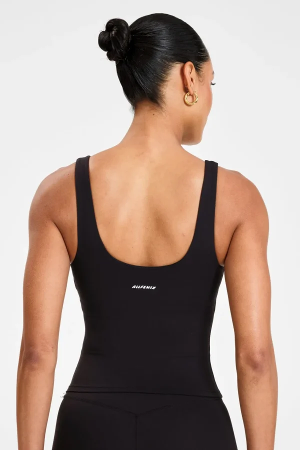 Tees & Tanks<ALL FENIX EcoSculpt V-Neck Tank Black