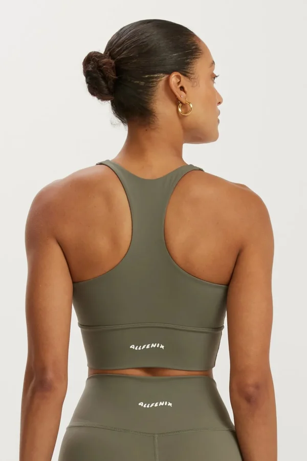 Sports Bras<ALL FENIX FenixLite Racerback Bra Olive