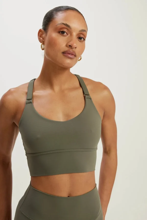 Sports Bras<ALL FENIX FenixLite Racerback Bra Olive