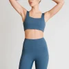 Sports Bras<ALL FENIX Hustle Square Neck Sports Bra PacificGreen