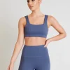 Sports Bras<ALL FENIX Hustle Square Neck Sports Bra ShadowBlue