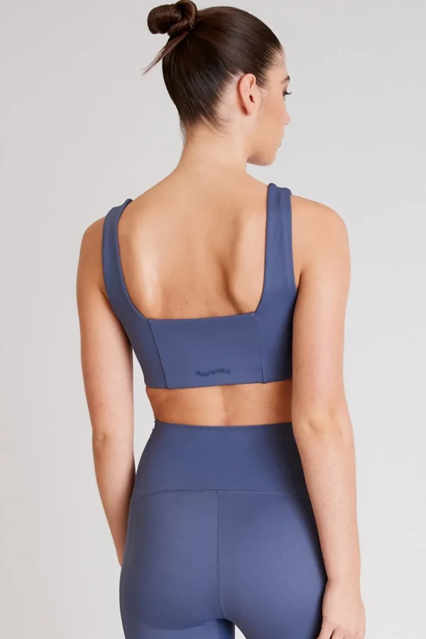 Sports Bras<ALL FENIX Hustle Square Neck Sports Bra ShadowBlue