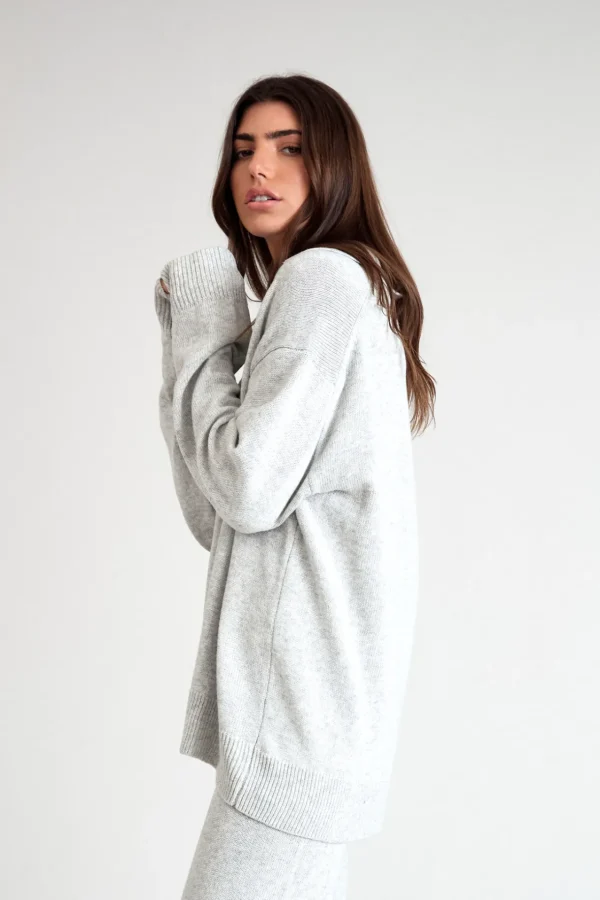 Jumpers & Hoodies | Knitwear<ALL FENIX Lily Long Sleeve Polo WhiteMarle