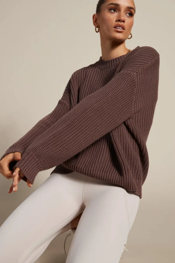 Knitwear | Jumpers & Hoodies<ALL FENIX Lucy Chunky Knit Mauve