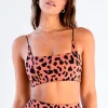 Sports Bras<ALL FENIX Oversized Cheetah Square Neck Sports Bra