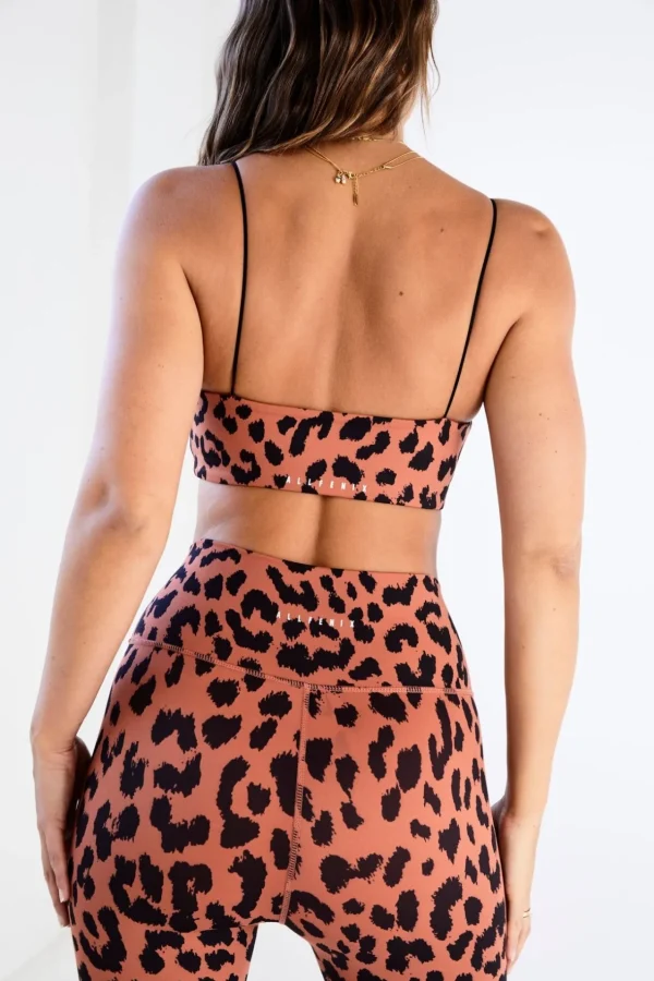 Sports Bras<ALL FENIX Oversized Cheetah Square Neck Sports Bra