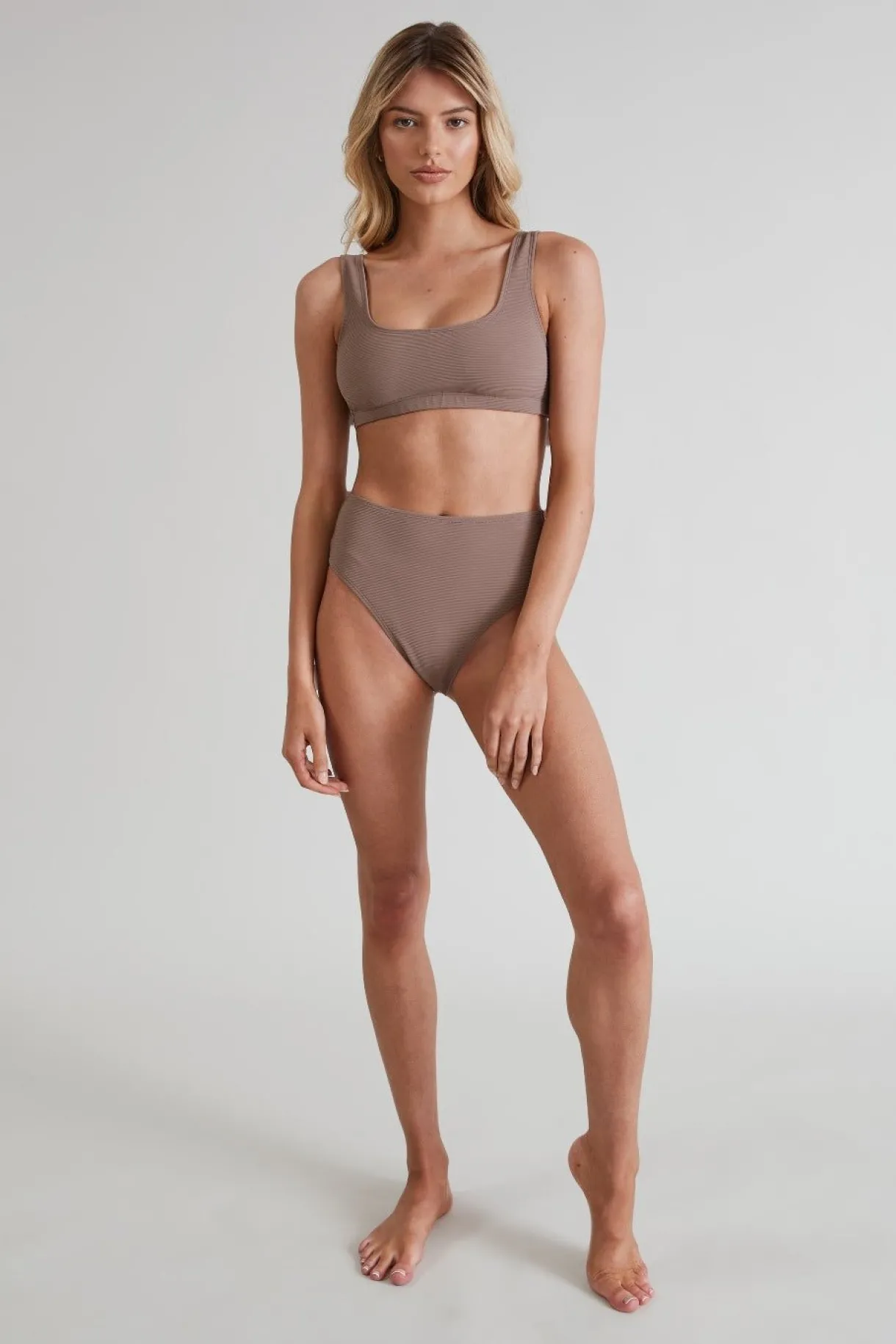 Bottoms<ALL FENIX Paloma High Waisted Brief Brown