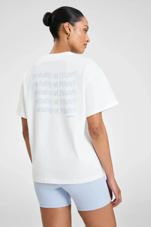 Tees & Tanks<ALL FENIX Probably at Pilates Tee SkyBlue