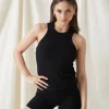 Tees & Tanks<ALL FENIX Rib Cotton Lounge Singlet Black