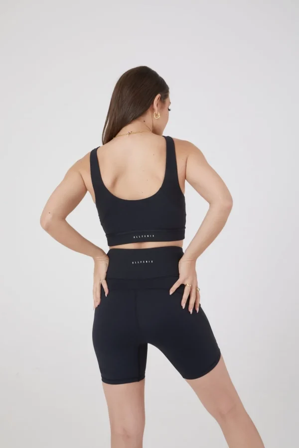 Bike Shorts<ALL FENIX Ribbed Contrast Bike Short Black
