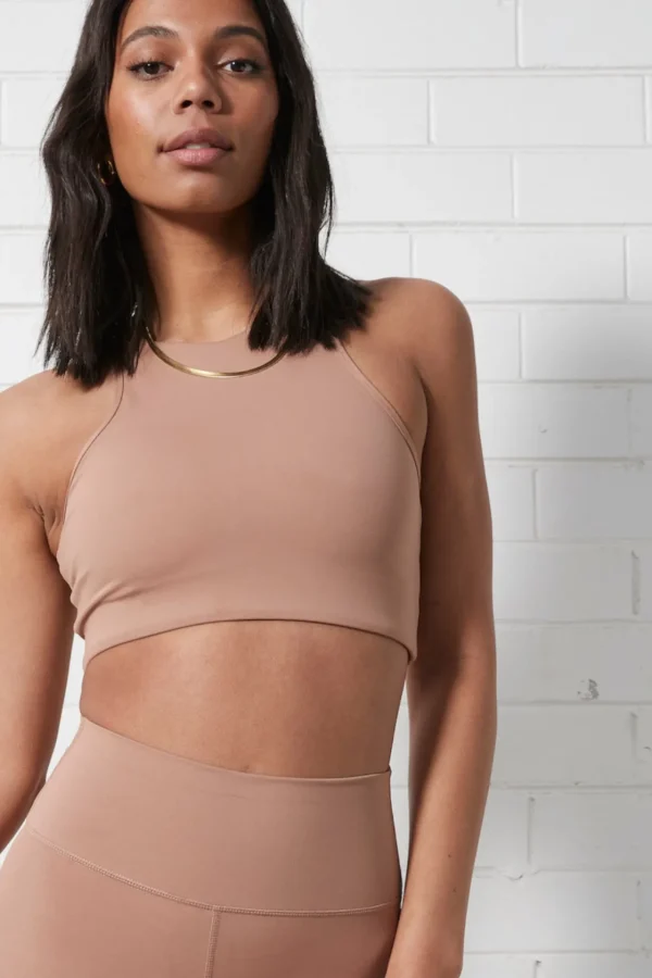 Sports Bras<ALL FENIX Rise Racerback Sports Bra Tan