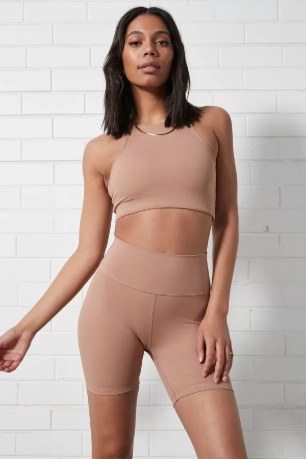 Sports Bras<ALL FENIX Rise Racerback Sports Bra Tan