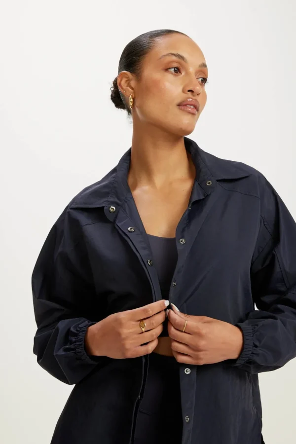 Jackets | Shirts<ALL FENIX Sunny Spray Shirt Navy