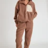 Track Pants<ALL FENIX Teddy Fleece Pant Latte